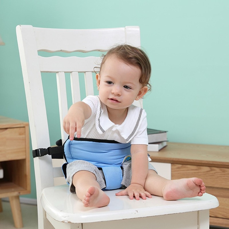 Arnês De Assento Portátil Crianças Cadeira Cinto Viagem Dobrável Lavável Infantil Jantar De Segurança Impulsionador
