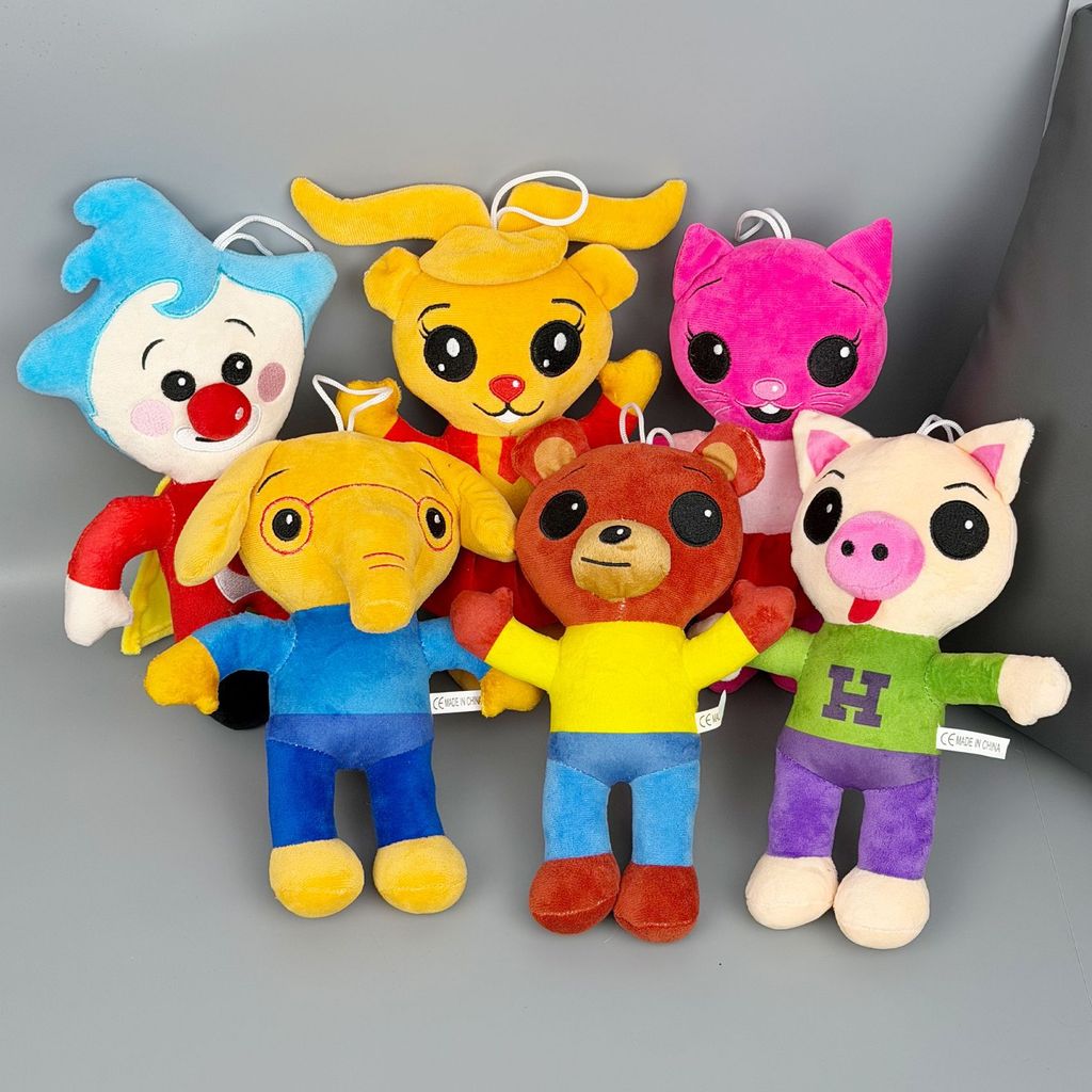 [Pronta Entrega] Boneco de Pelúcia Fofo Plim Plim, Herói Palhaço Mágico, Brinquedo Macio para Crianças EQCQ