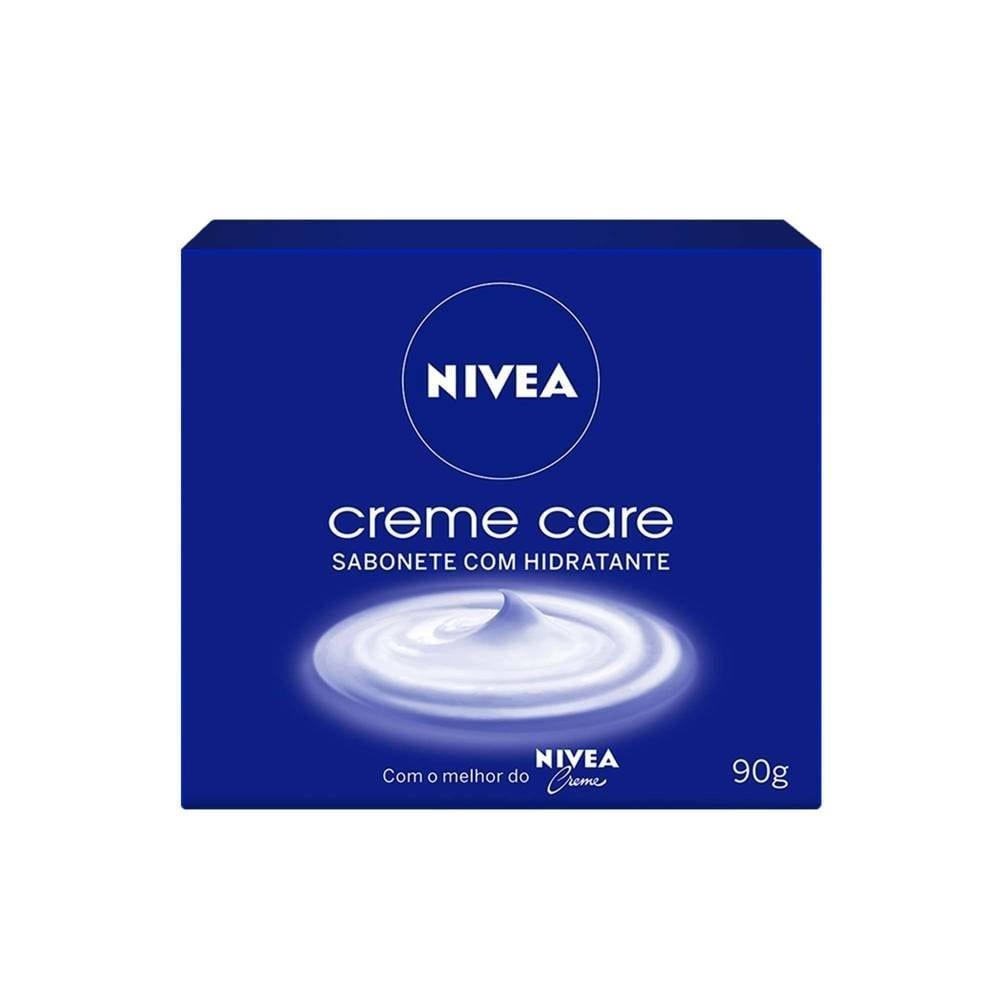 Sabonete Nivea Hidratante Creme Care 90g Embalagem com 12 Unidades