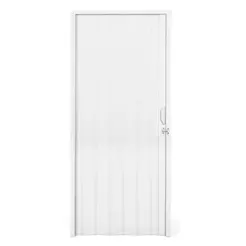 Porta Sanfonada PVC Plastilit 0,70x2,10m Branco Neve