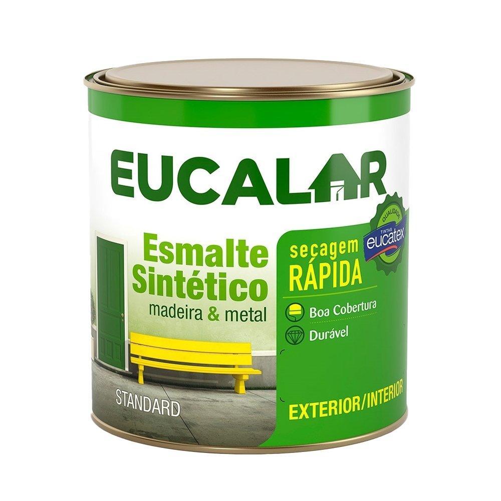 Tinta Esmalte Eucalar Brilhante 900ml Cinza Escuro