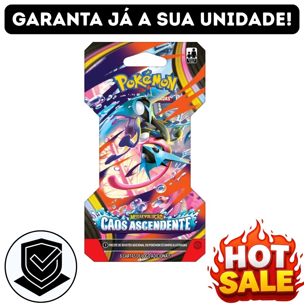 Cartas / Pokémon TCG CAOS ASCENDENTE Booster Unitário ok 