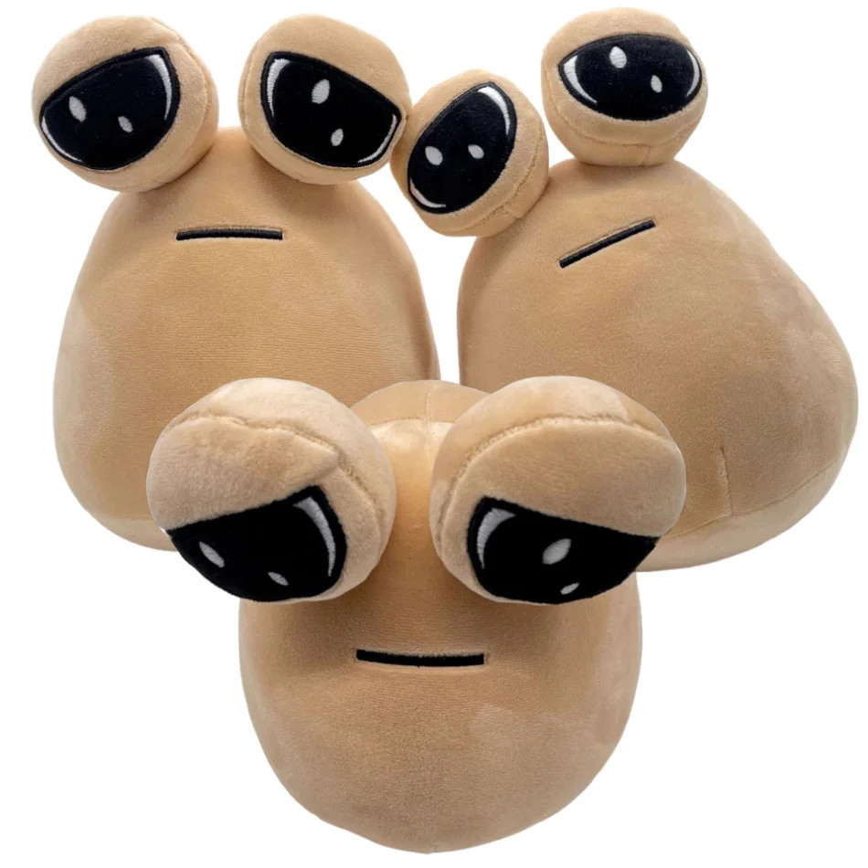 ML Anime Game The Maw My Pet Alien Pou 22Cm Kawaii Cartoon Brinquedos De Pelúcia Aniversário Das Crianças Presentes De N
