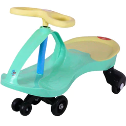 Carrinho Rolimã Infantil Zig Car Verde c/ Volante 360 Castela