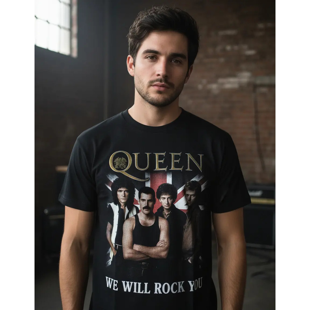 Camiseta Queen Blusa Banda de Rock Adulto Diversos Modelos Unissex Freddie Mercury