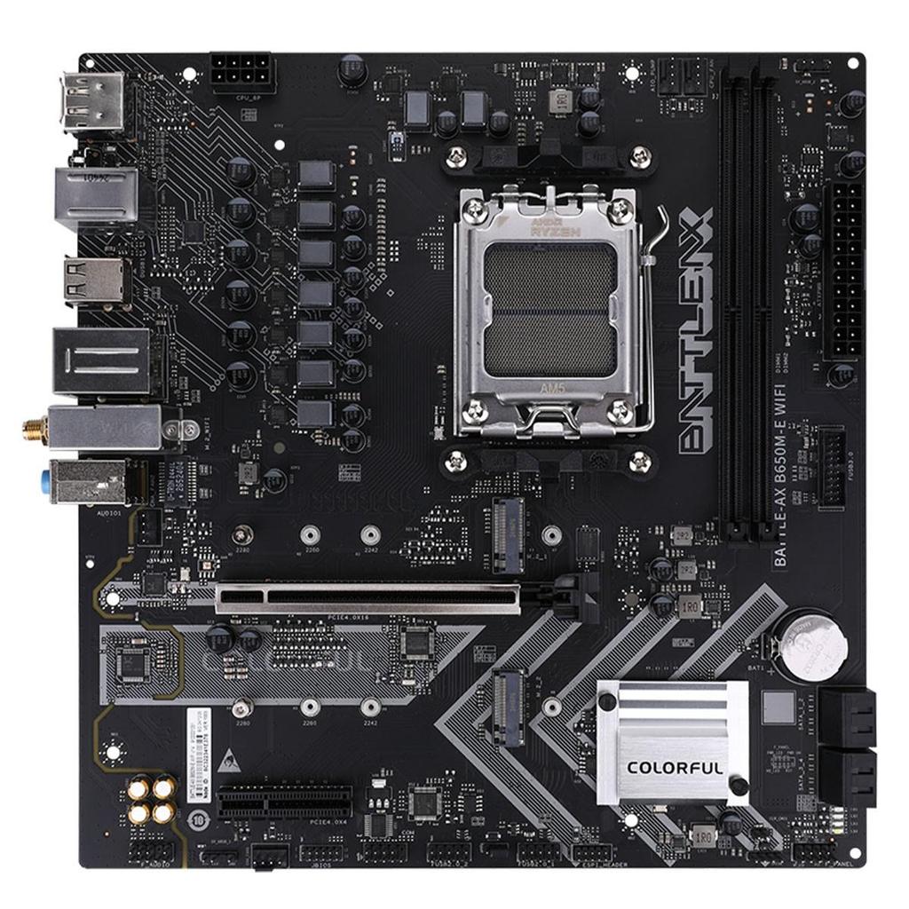 Placa Mãe Colorful Battle-AX B650M-E WIFI V14, Chipset B650, AMD AM5, MATX, DDR5 (Terabyte Oficial)