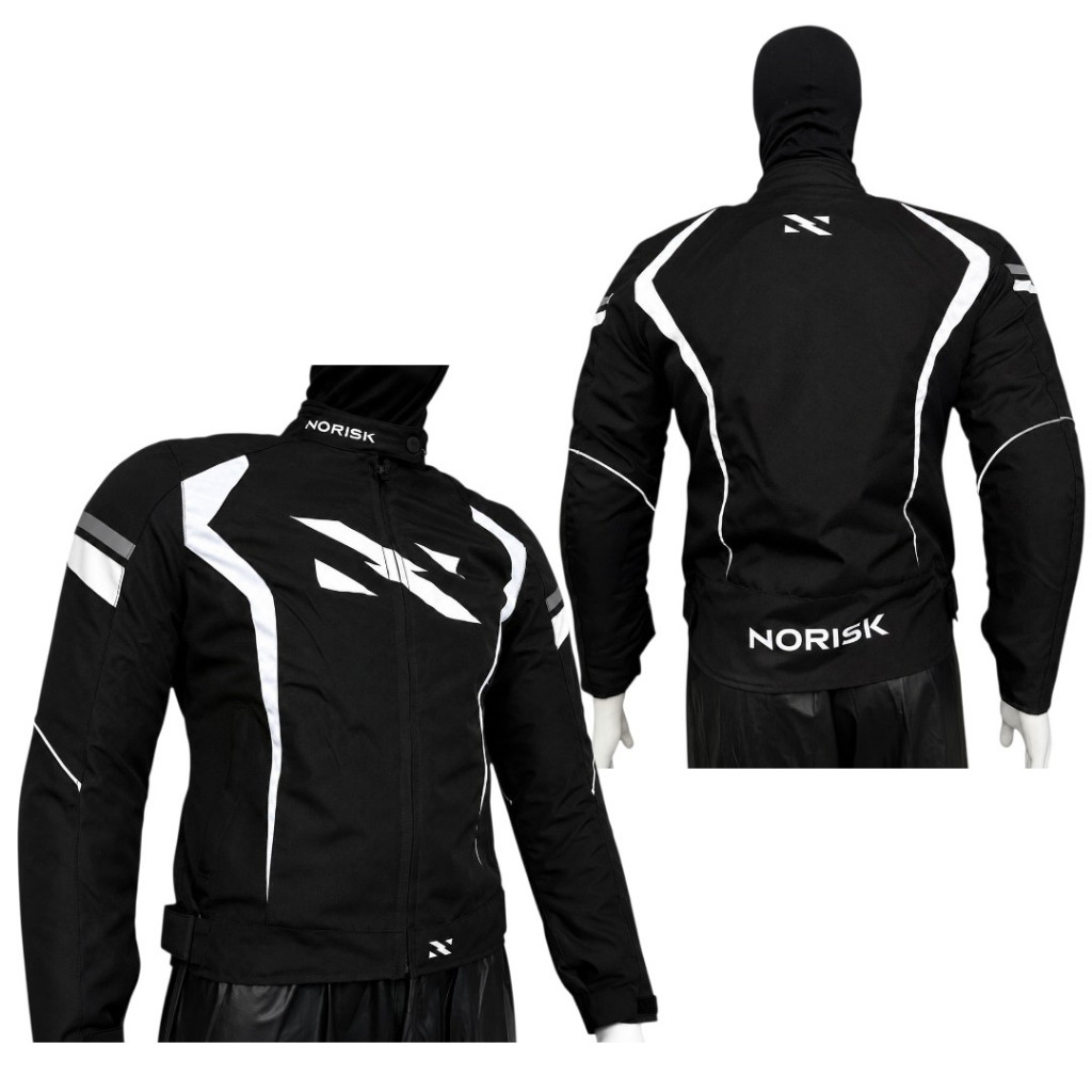 Jaqueta Norisk Feminina P/Moto Tornado Lady Preto/Branco