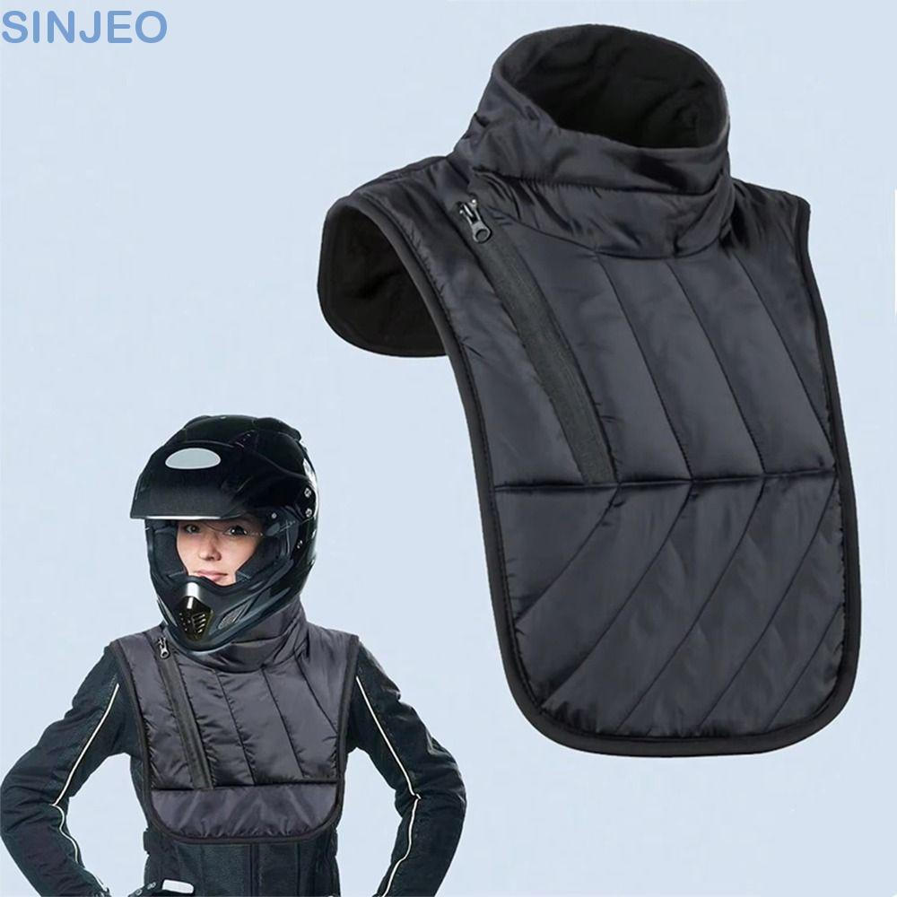 SINJEO Aquecedor De Pescoço Para Motocicleta De Inverno , Colete De Ombro No Peito À Prova De Vento Espesso , Protetor Q