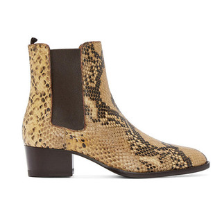 Botas CHELSEA Curtas Masculinas Botas Martin CHELSEA BOTA Europeia Americana Artesanal High-End Padrão de Cobra Co