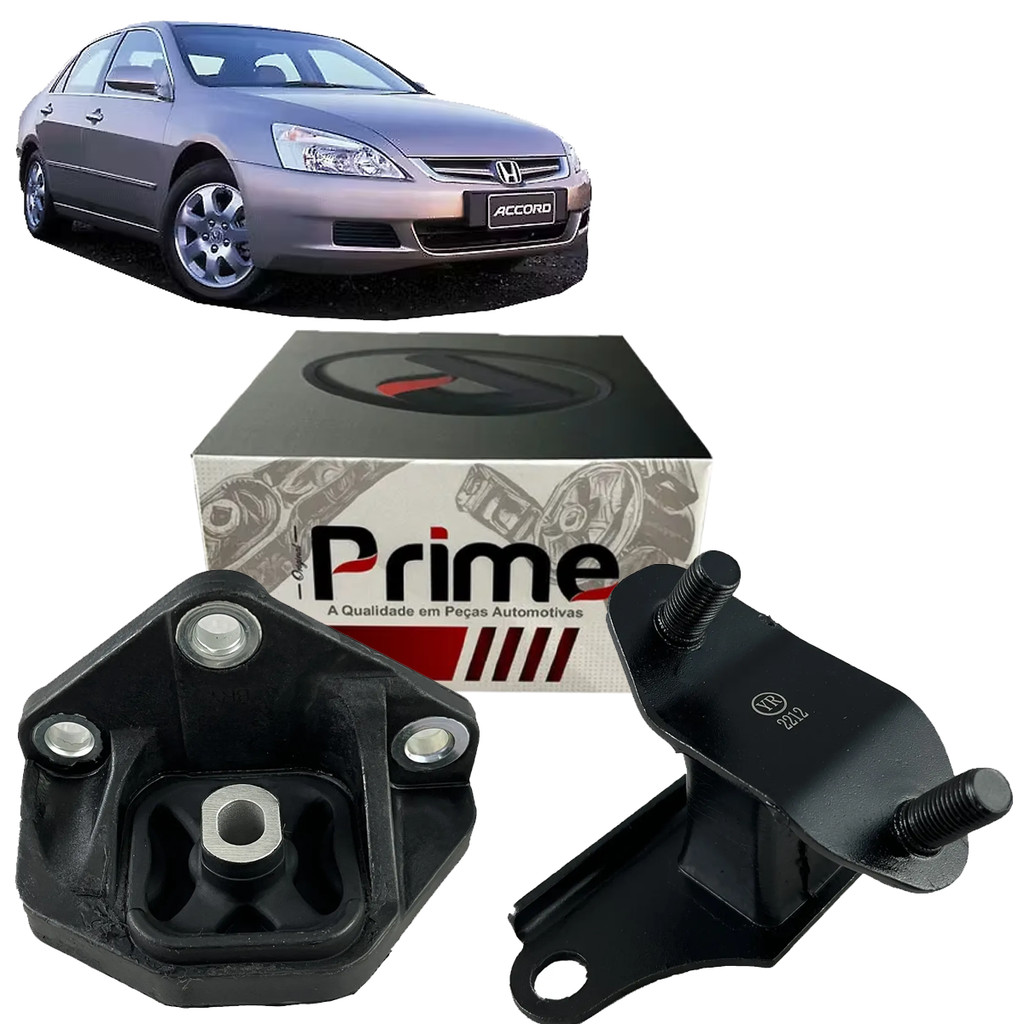 Kit Coxim do Motor Inferior Traseiro e Câmbio Central Honda Accord 3.0 V6 2003 2004 2005 á 2007