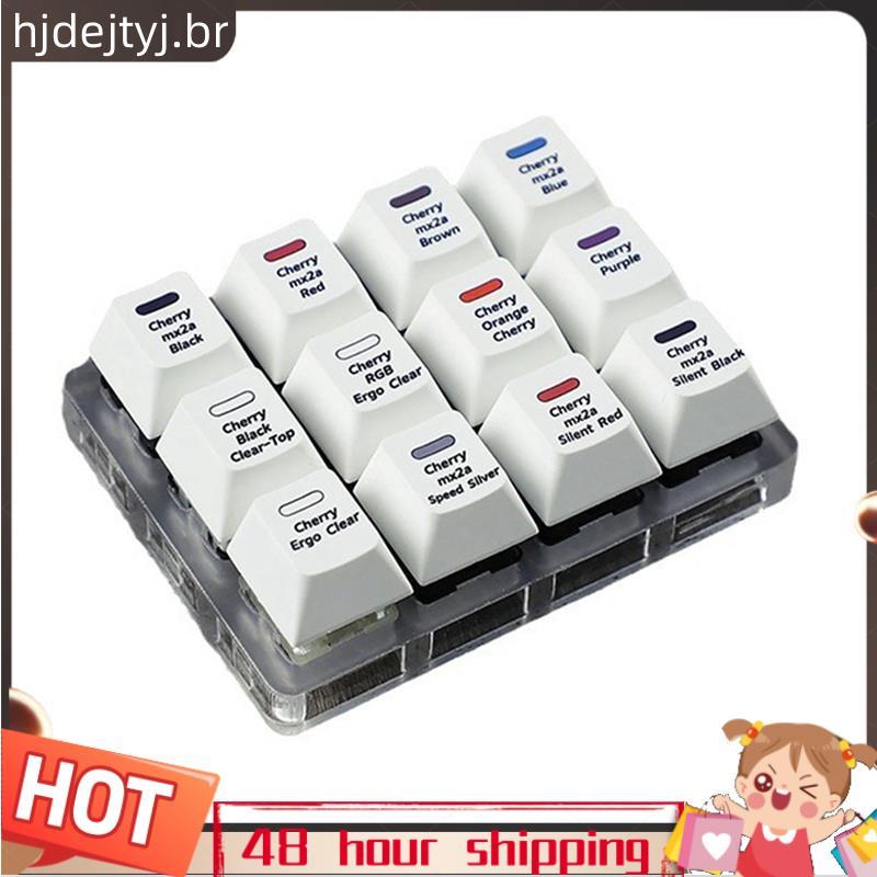 Cherry MX2A Testador De Interruptor De Chave , Ferramenta De Teste Amostrador De Teclado Mecânico De 12 Teclas Para