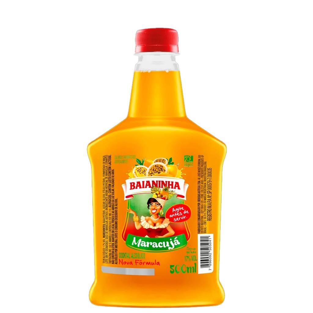 Batida Baianinha Maracujá 500ml