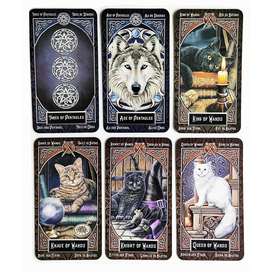 Tarot familiars Cards lisa parker Board Game Deck Spanish divination game 78 Cards