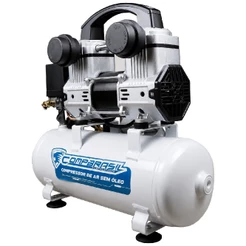 Compressor De Ar 800w 8 Litros 1,1hp 8bar 120psi Sem Óleo (1100-8l) - Compbrasil