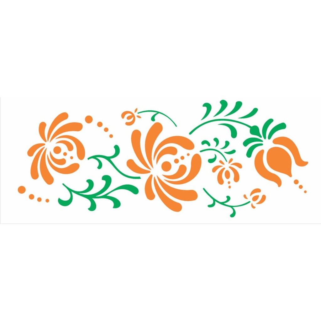 Stencil OPA 10x30 2329 Flor Bauer I