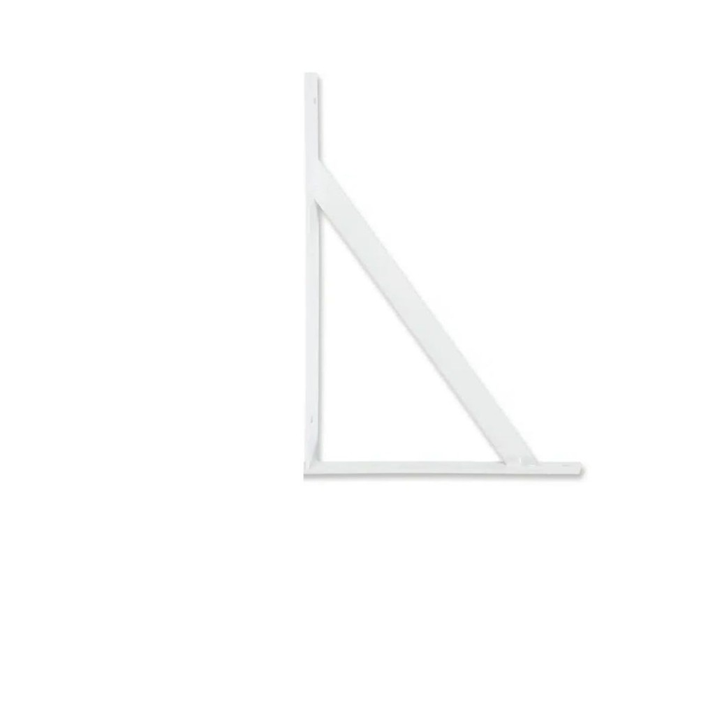 Cantoneira Branca BF 40cm x 25cm – Alta Resistência e Suporte Ideal para Prateleiras