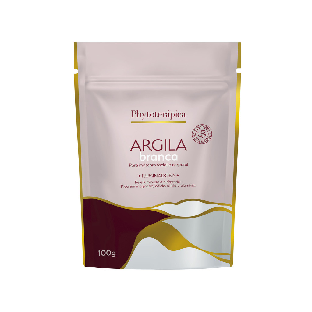 ARGILA BRANCA - 100g  - SACHÊ em Oferta na Shopee