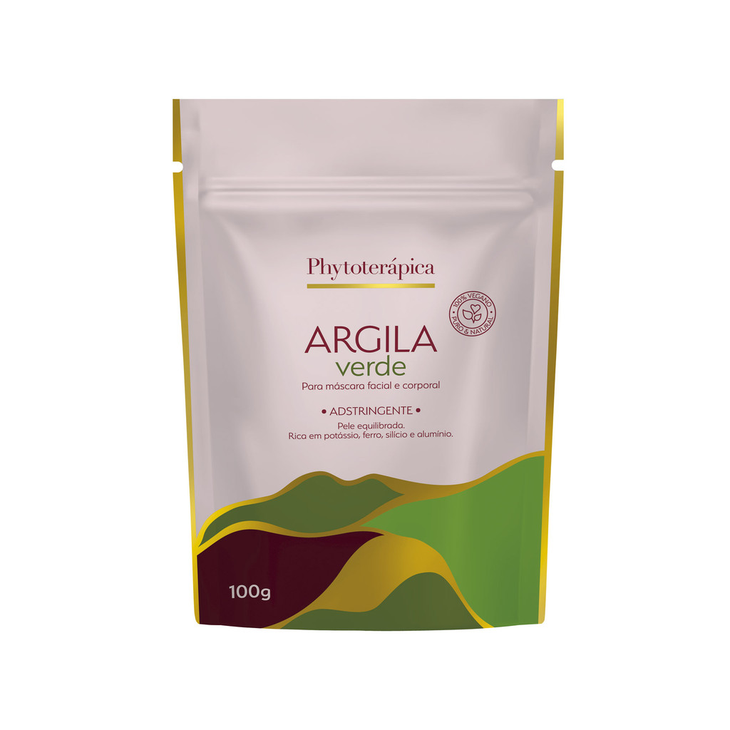 ARGILA VERDE - 100g - SACHÊ em Oferta na Shopee