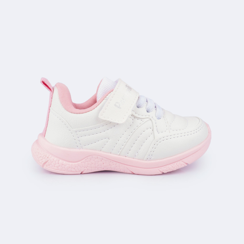 Tênis Infantil para Menina com Recortes Confortável Soft em Oferta na Shopee