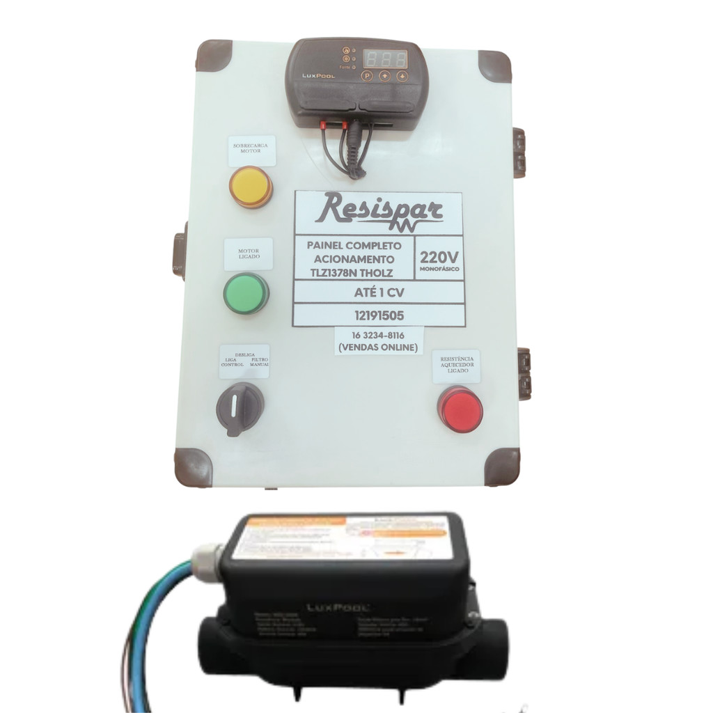 Painel completo Comando Mtz1494n c/ Aquecedor Piscina 10kw