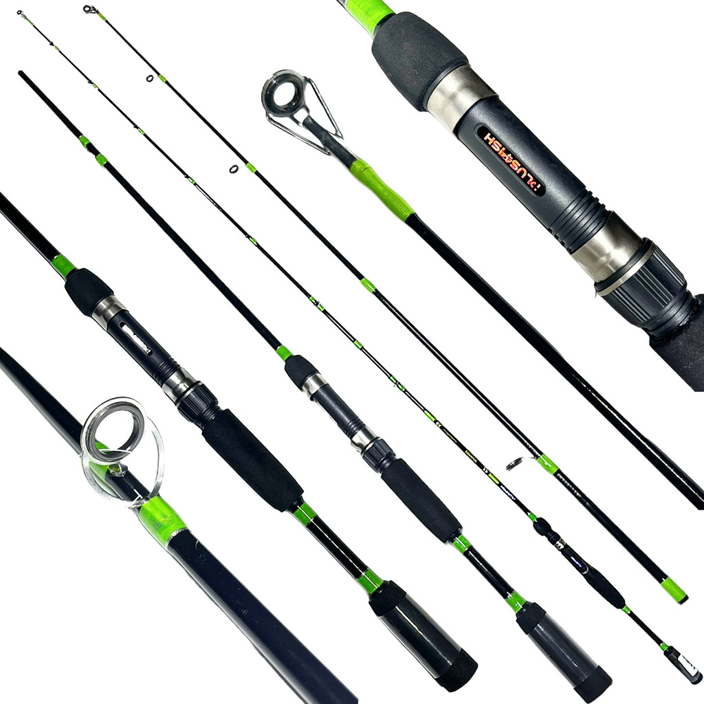 VARA PARA MOLINETE PLUSFISH SPIN SP562MH 5'6" (1.68M) 15-30LB - VERDE - 2 PARTES