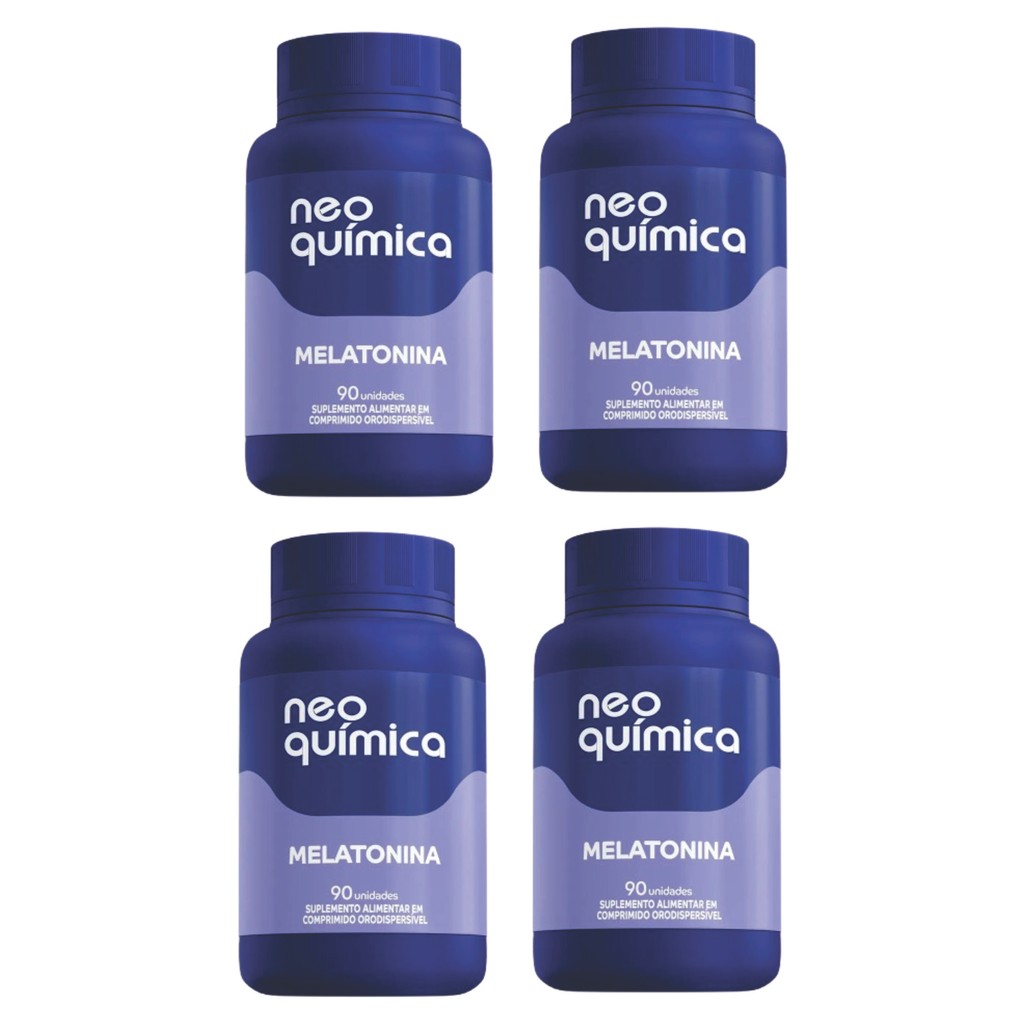 Kit 4x Melatonina 90 Comprimidos - Neoquímica em Oferta na Shopee