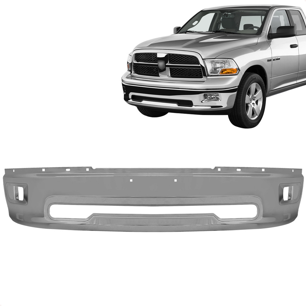 Parachoque Dianteiro Dodge Ram Modelo 1500 2011 2012 2013 Cromado Com Furo