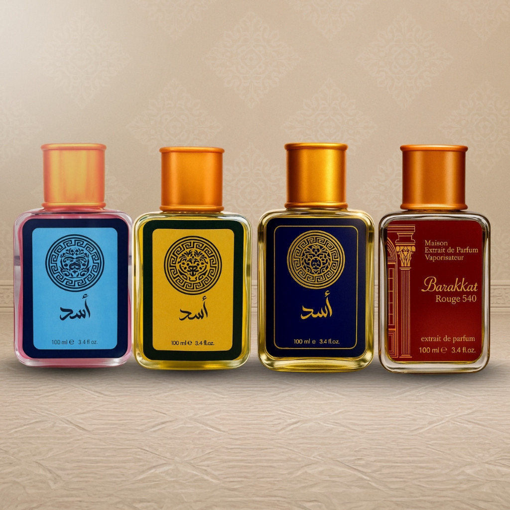 Kit 4 Perfumes Arabe Masculino e Feminino Amadeirado 100ml