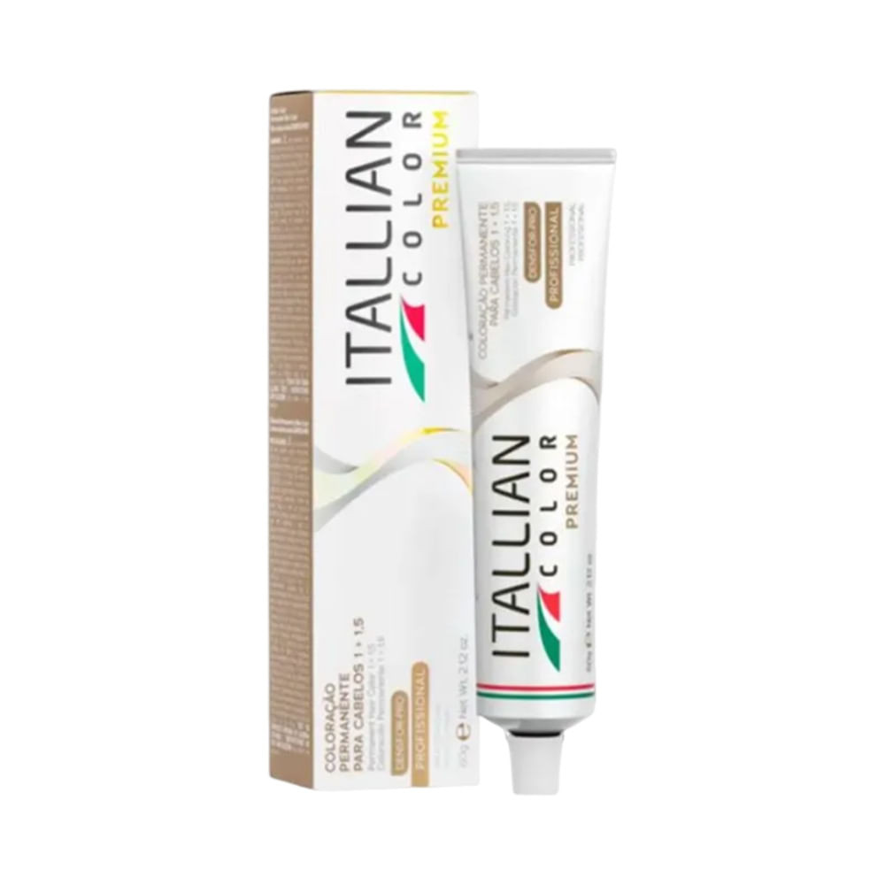 Detalhes do Coloração Itallian Color Premium 7.34 Louro Dourado Cobre 60g