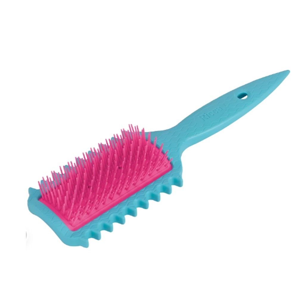 Escova de Cabelo Fitagem Definidora de Cachos Ricca Flex Fita Curl Azul
