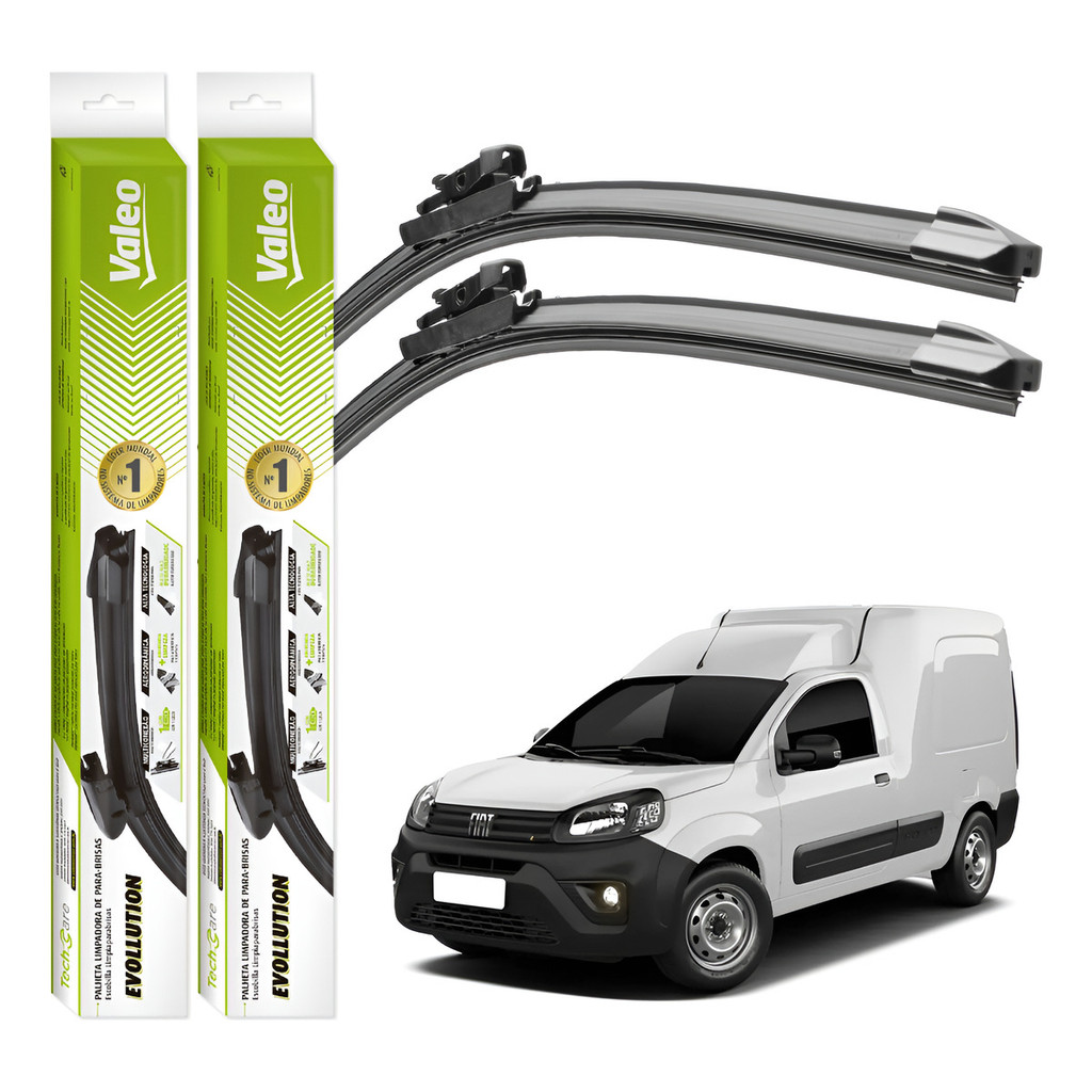 Palhetas Limpador Parabrisa Valeo Fiat Fiorino  2022 A 2025 em Oferta na Shopee