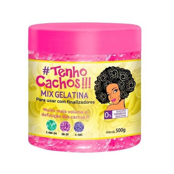 Gelatina Capilar Tenho Cachos Mix 500g Volume e Definição | Para Finalização