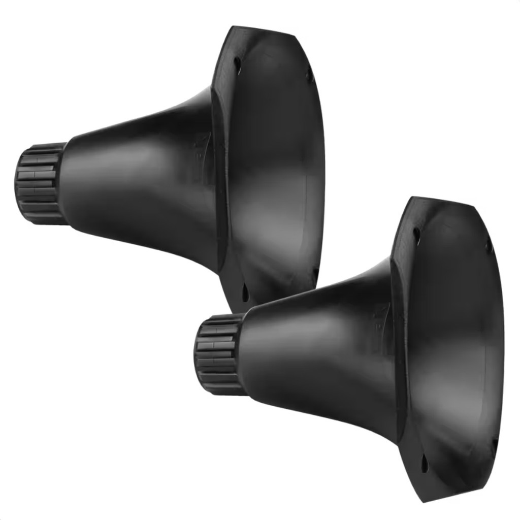 Kit 2 Cornetas Permak Plastico LC 14-50 Rosca Curta Preta