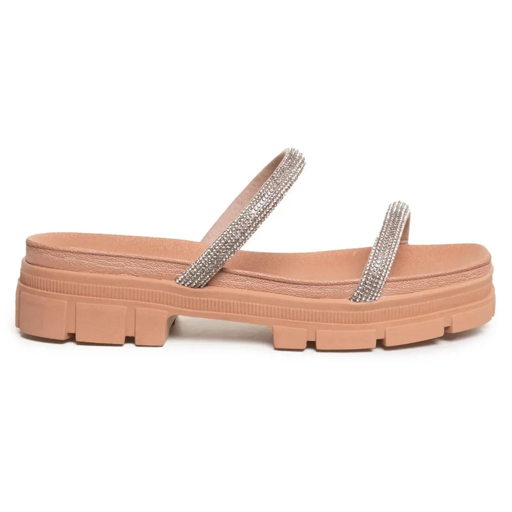 Tamanco Moleca Tira Brilho Feminino