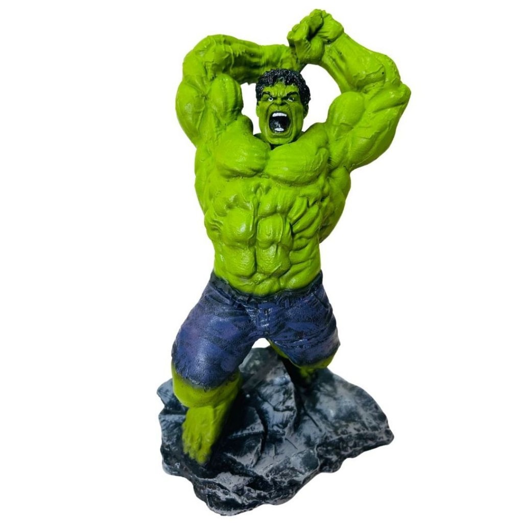 Estátua Boneco Action Figure Hulk Esmaga Smash Vingadores Marvel Comics Colecionável Resina em Oferta na Shopee