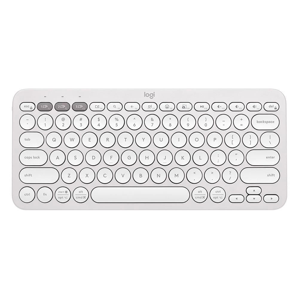 Teclado Sem Fio Logitech Pebble Keys 2 K380s Bluetooth Branco US -  920-011790 em Oferta na Shopee