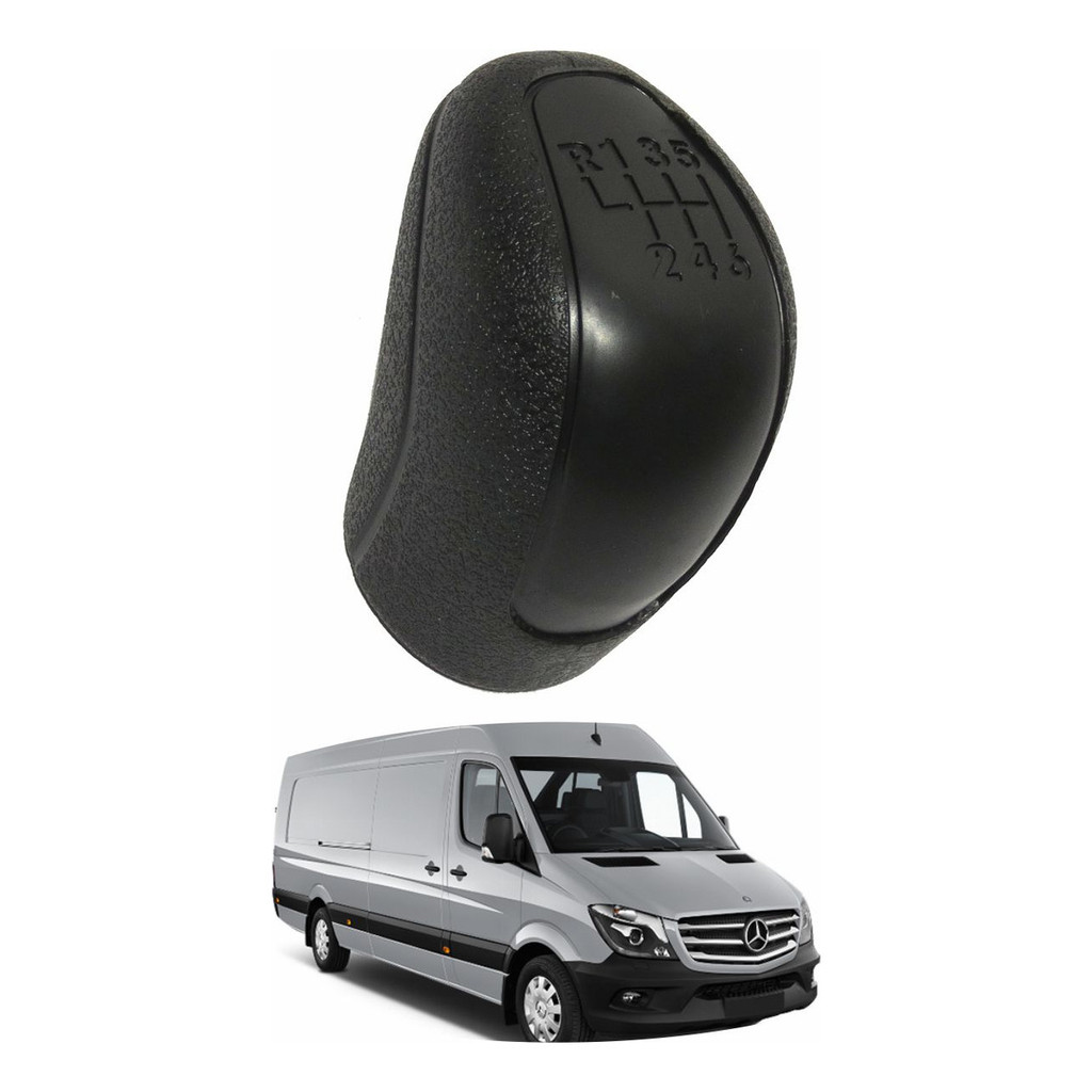 Manopla Alavanca Cambio Mercedes Benz Sprinter Cdi 12-19 Preto