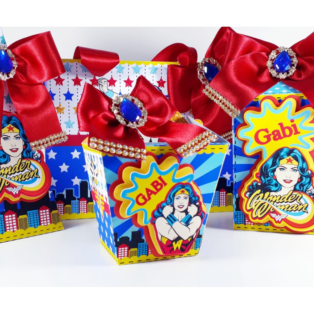 Mulher Maravilha 2 - Personalizado - Aniversário - Lembrancinha para Festa