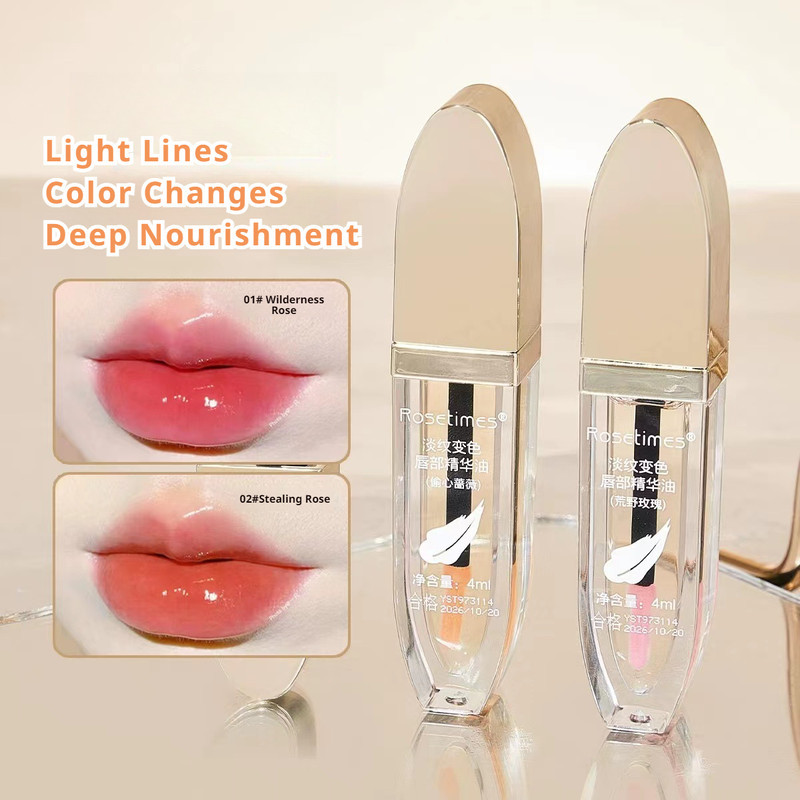 Óleo Labial/Soro Antiaderente/Clarear Linhas E De Essência Que Muda De Cor/Batom Sensível Ao Calor , Adequado Para Todos