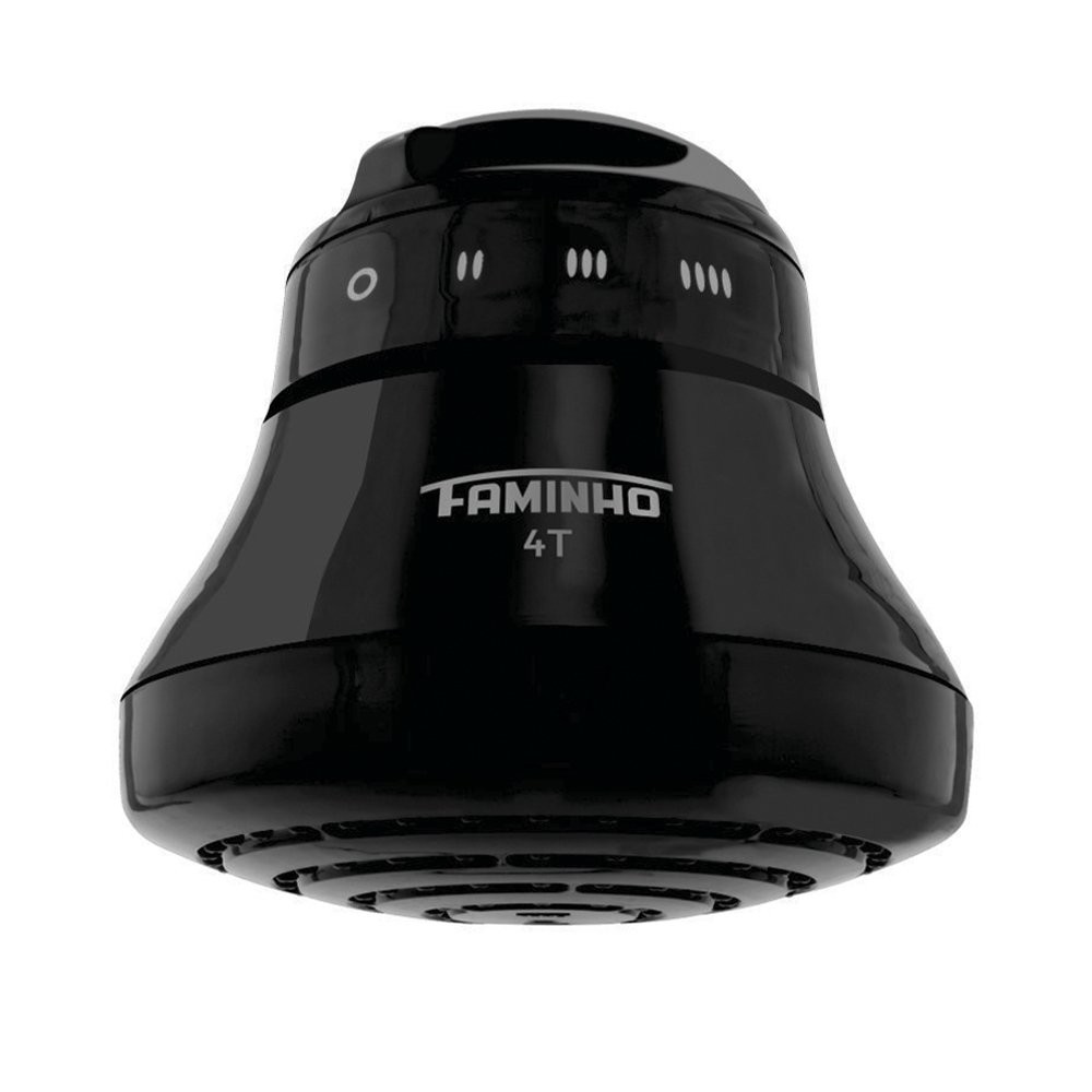 Chuveiro Ducha Faminho Elétrico 4T 220x6800W Preto