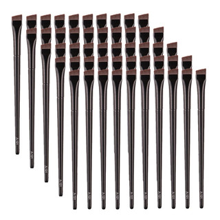 10/20Pcs Pincéis De Maquiagem Para Contorno De Sobrancelha Pincel De Delineador Profissional Super Fino Olhos Angular