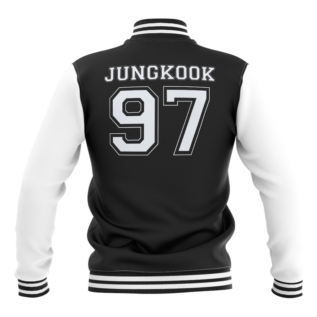 Jaqueta College Blusa Moletom de frio  Banda Bts Kpop - Jungkook 97