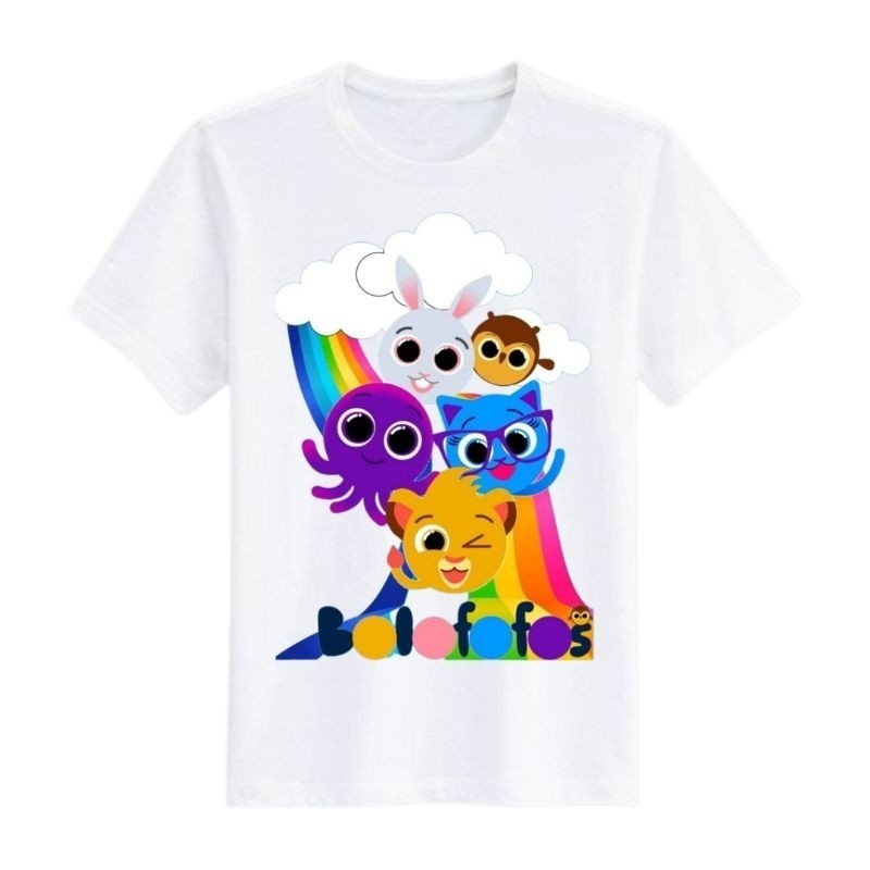 Camiseta camisa Blusa Bolofofos Infantil 100% algodão em Oferta na Shopee