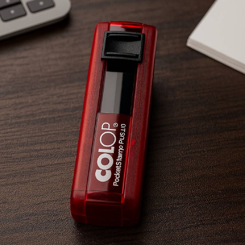 Carimbo Personalizado Colop Pocket Stamp Plus 20 Rubi