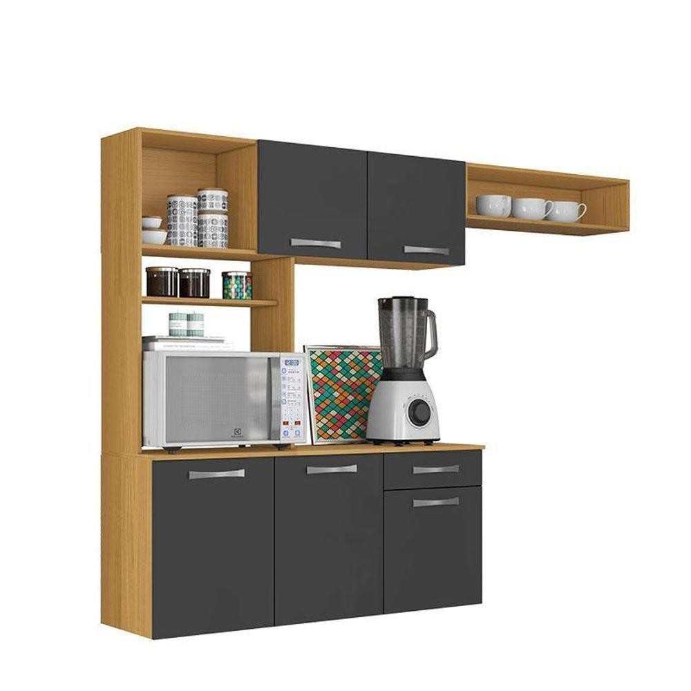 Cozinha Suspensa Nanda Cinamomo Grafite – Aramóveis em Oferta na Shopee