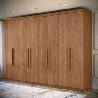 Guarda-roupa Casal Master Vip New 8.4 Jatoba em Oferta na Shopee