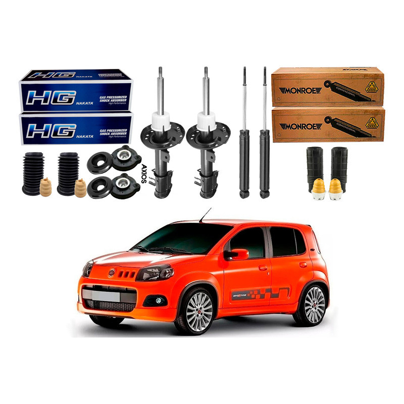 Amortecedor Dianteiro Traseiro Uno Sporting 1.4 2010 A 2016 em Oferta na Shopee