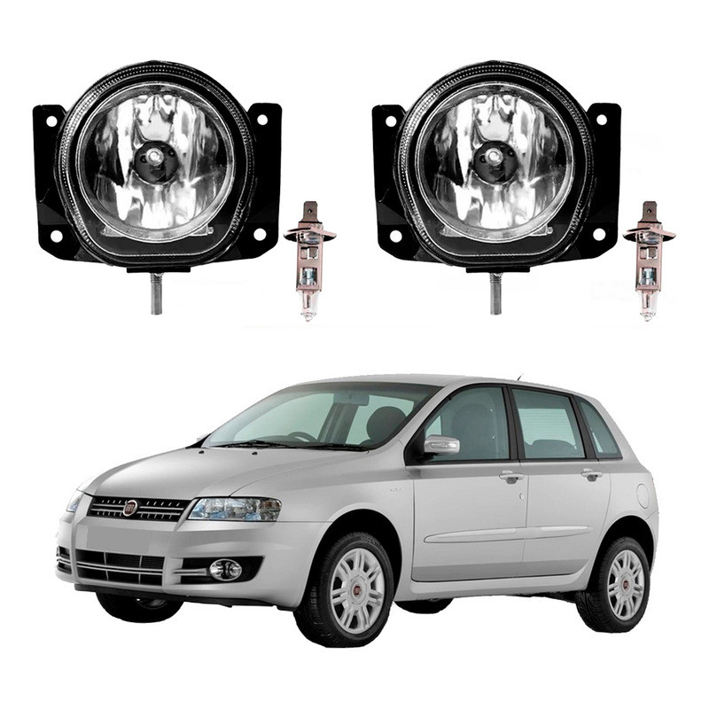 Par Farol Milha Lampada Fiat Stilo 1.8 2002 A 2011 em Oferta na Shopee