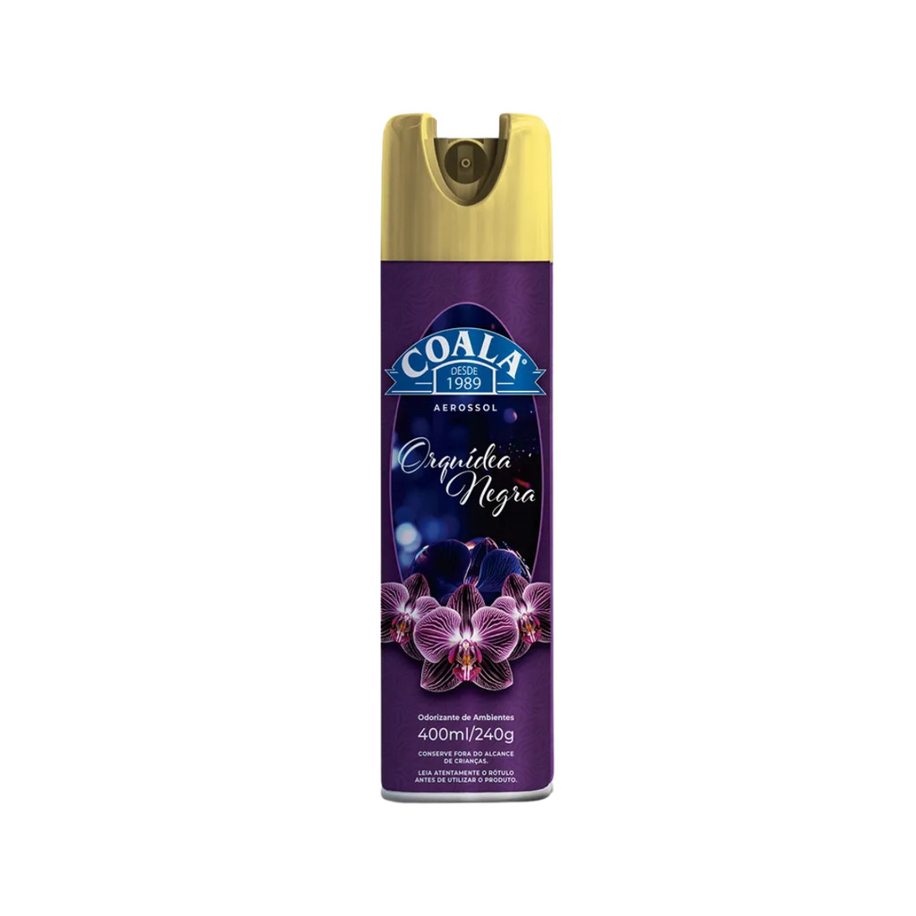 Odorizante de Ambientes Aerossol Orquídea Negra 400ml Coala