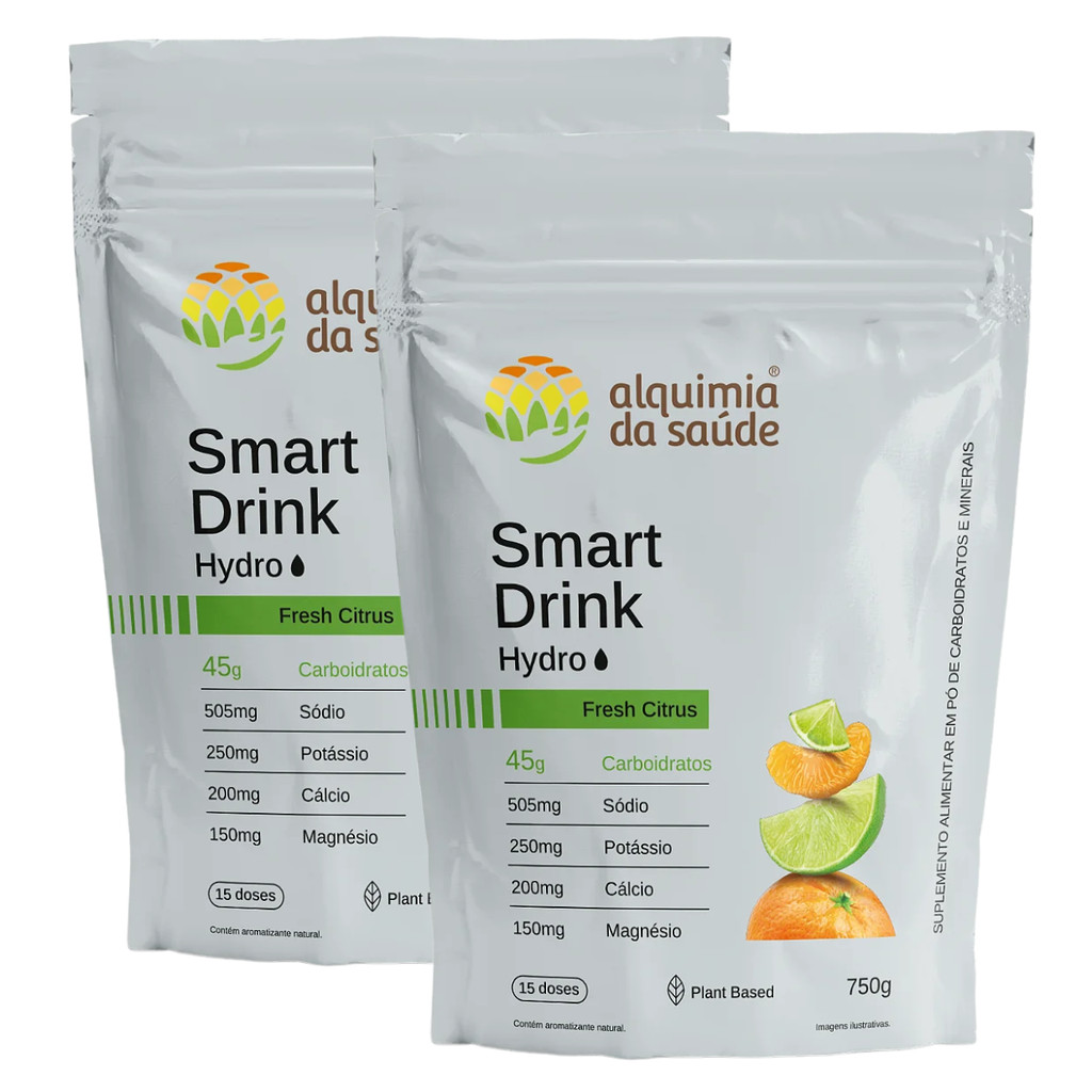 2x Smart Drink Hydro Fresh Citrus Alquimia da Saúde 750g